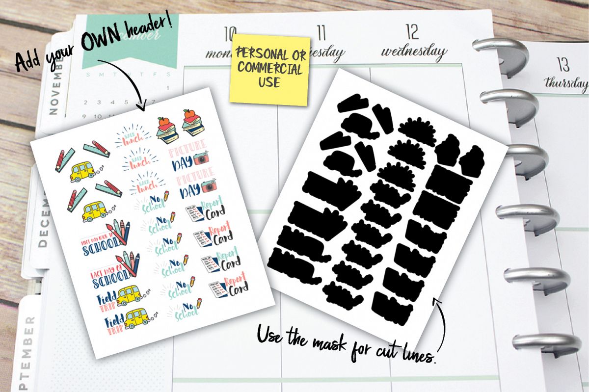 Garbage Planner Stickers example image 1