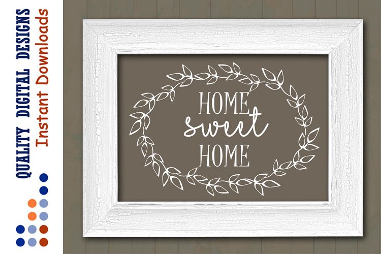 Home sweet home sign svg files sayings Ranch decor Rustic example image 1