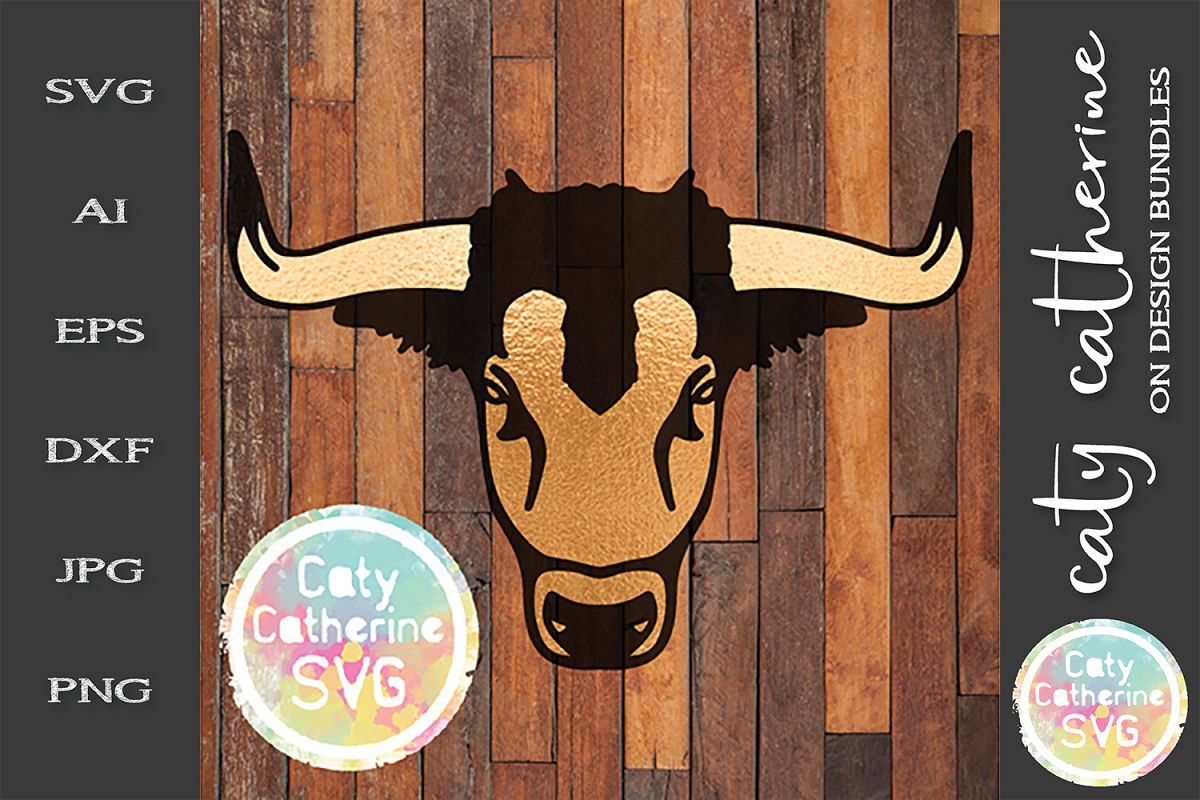 Bull Head Taurus SVG Zodiac Cut File example image 1