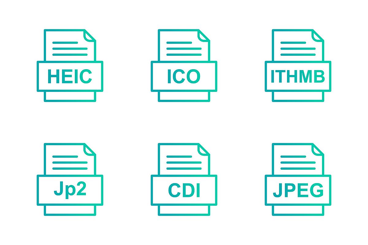 Set Of File Formats Icons example image 1
