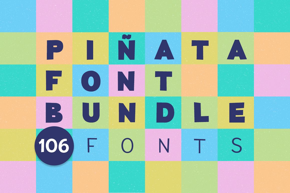Piñata Font Bundle | 106 fonts example image 1