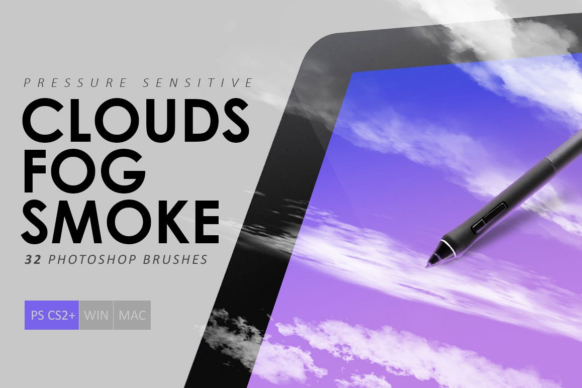 Clouds, Fog, Smoke Photoshop Brushes example image 1