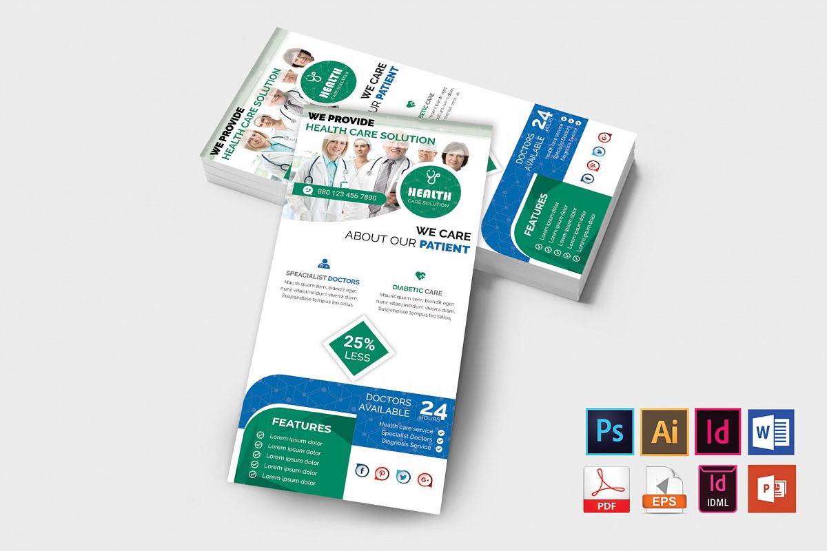 Rack Card | Doctor DL Flyer Vol-01 example image 1