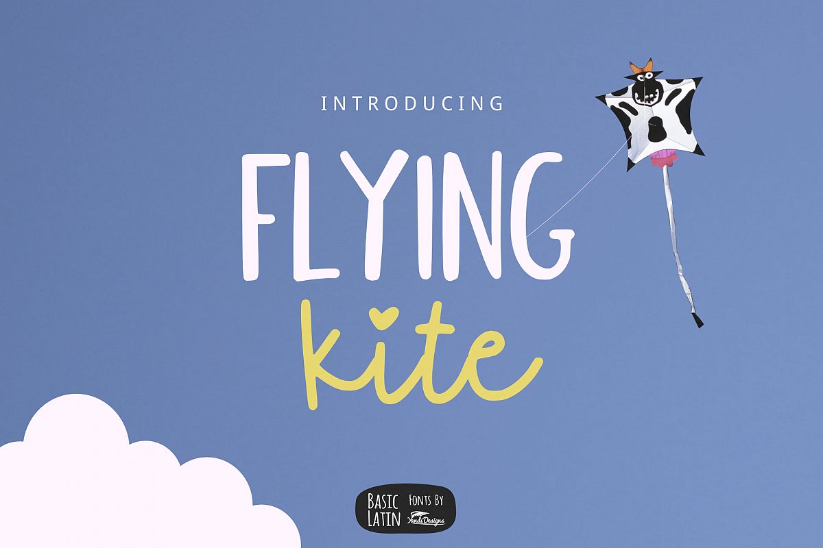 Flying Kite Font example image 1