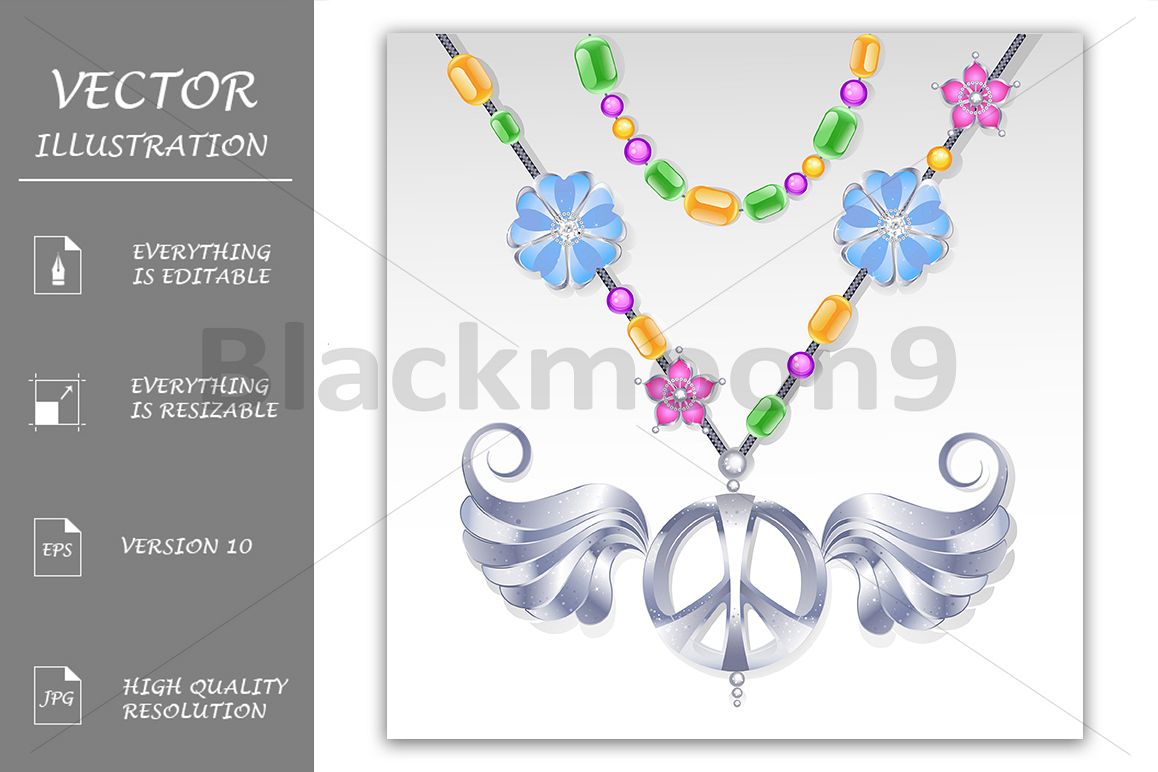 Silver Peace Symbol example image 1