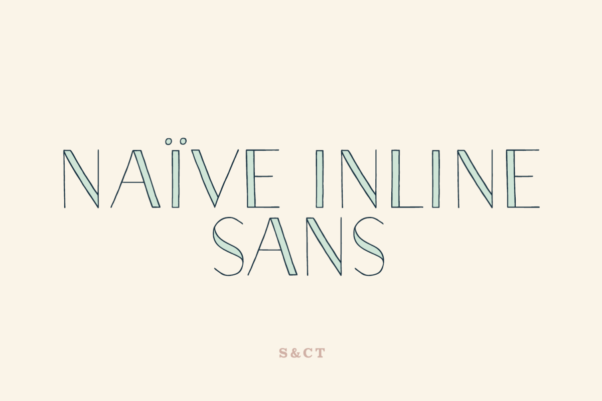 Naive Inline Sans Family example image 1