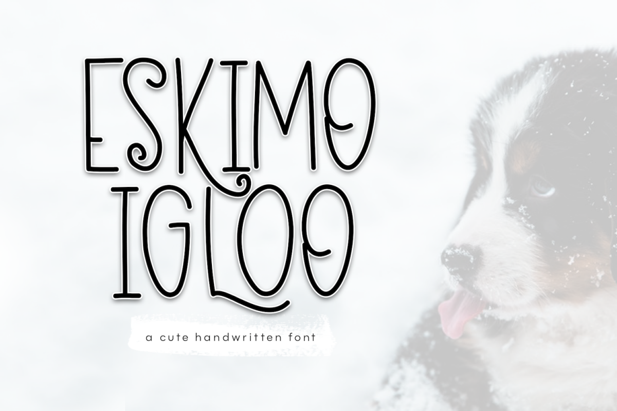 Eskimo Igloo - A Fun & Quirky Font example image 1