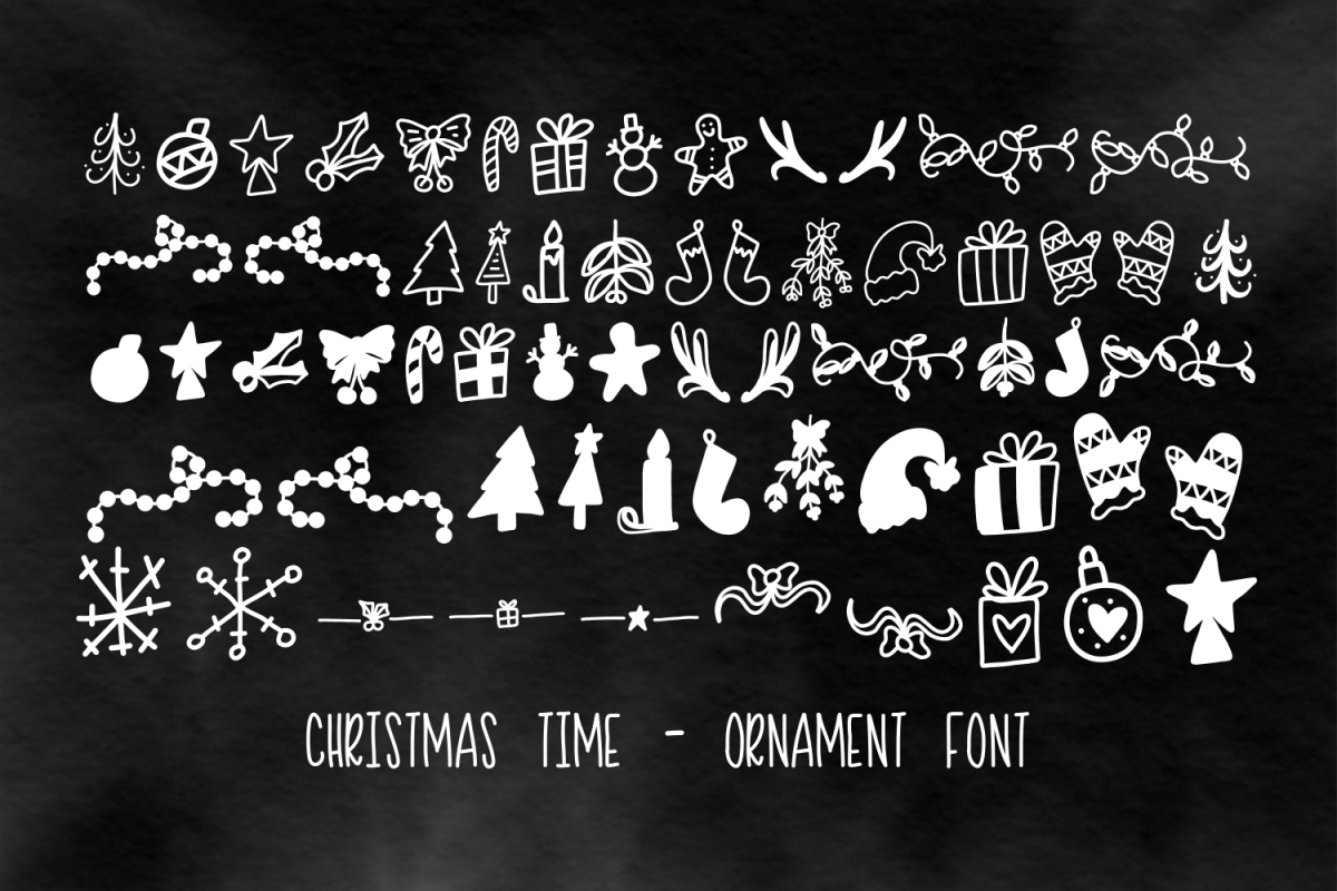 Christmas Time - Ornament Font example image 1