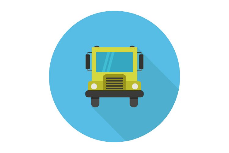 school bus icon example image 1