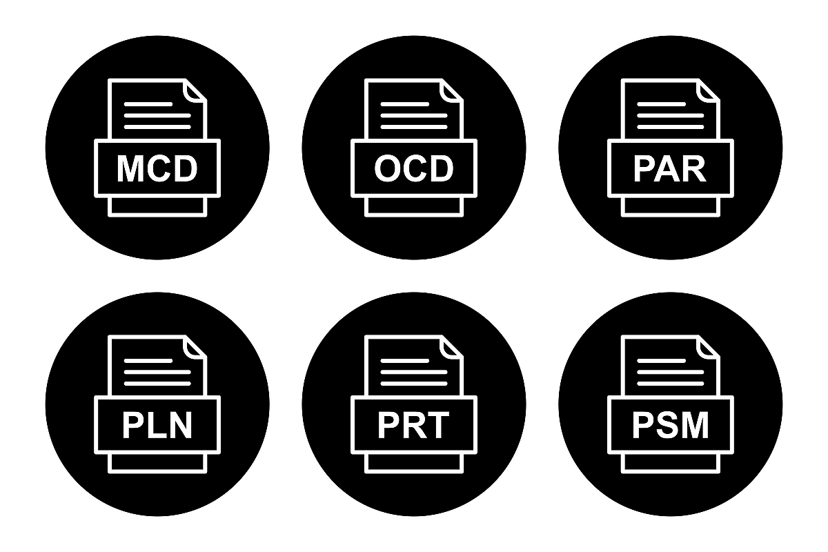 Set Of File Formats Icons example image 1