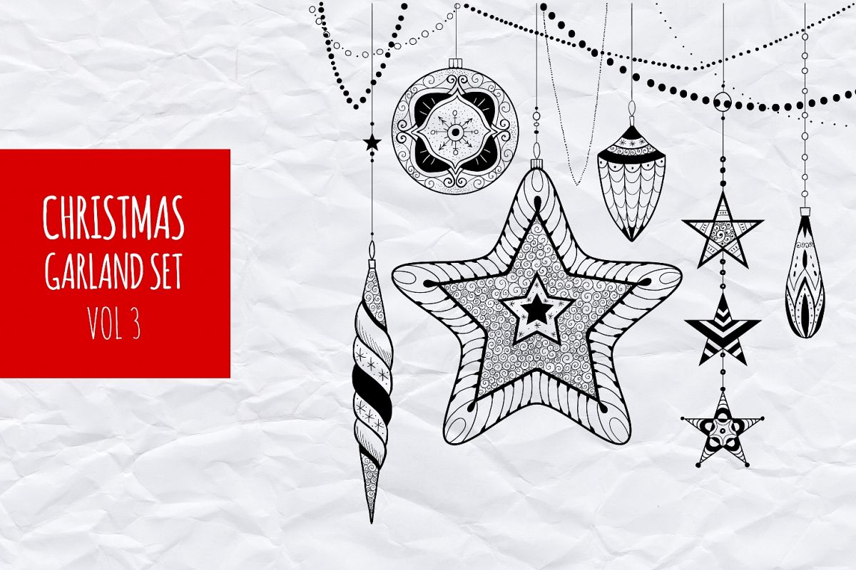Christmas garland set vol.3 example image 1