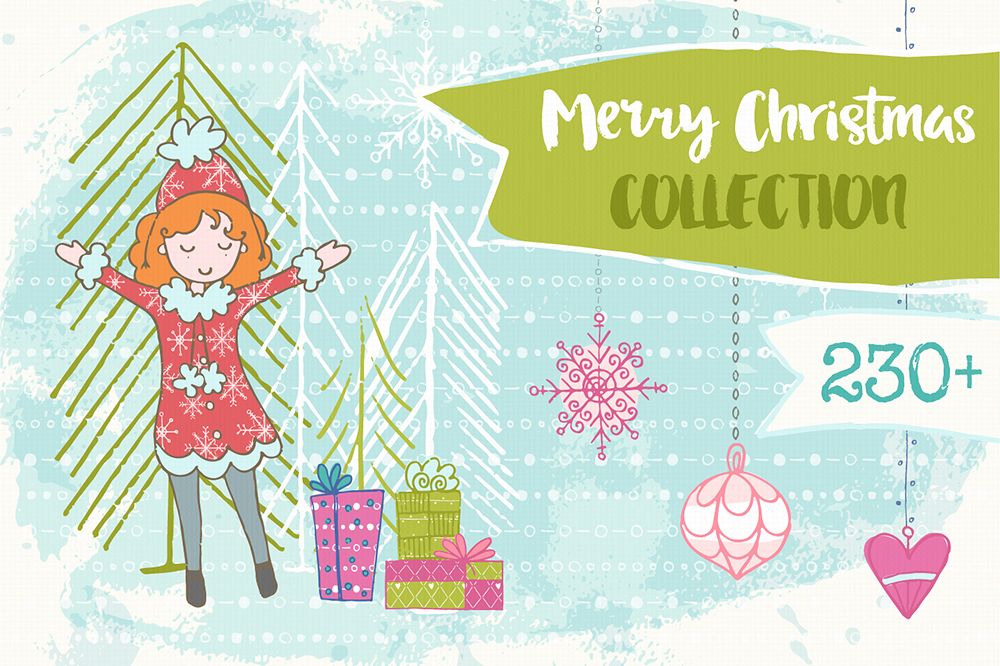 Christmas Hand Drawn Collection example image 1