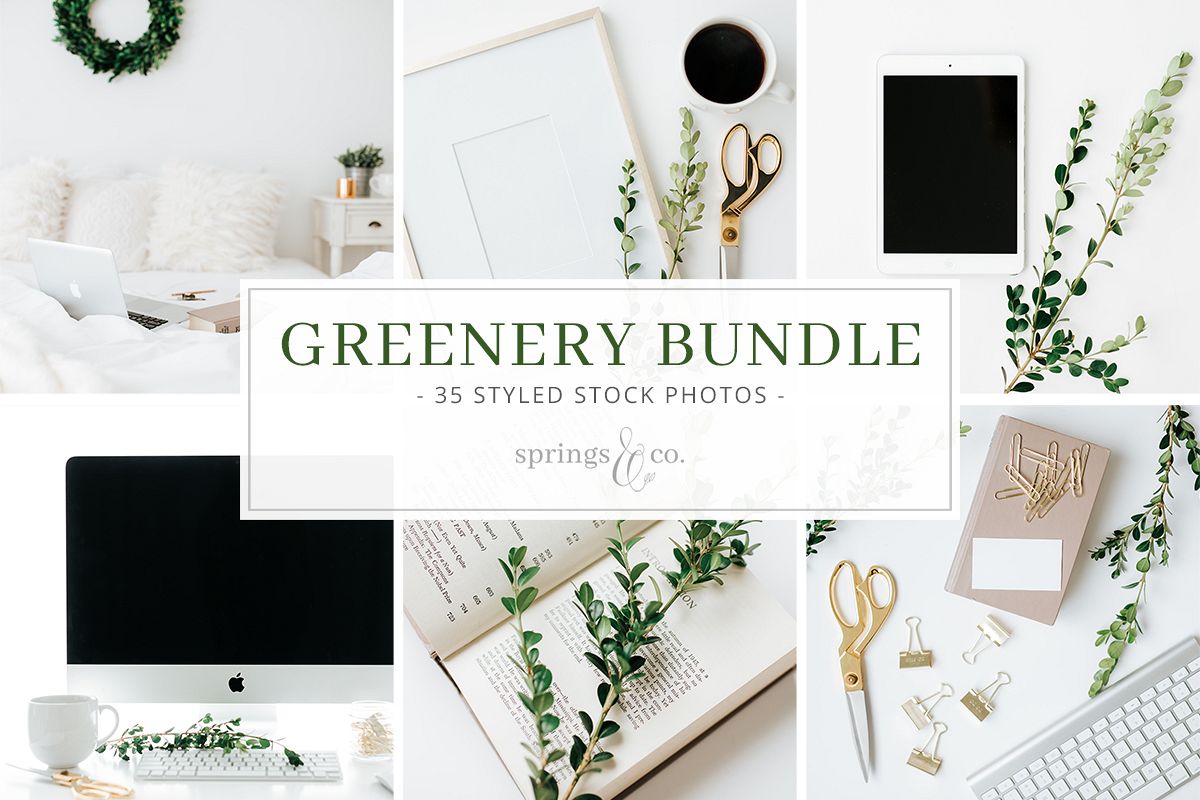 Greenery Styled Stock Photo Bundle example image 1