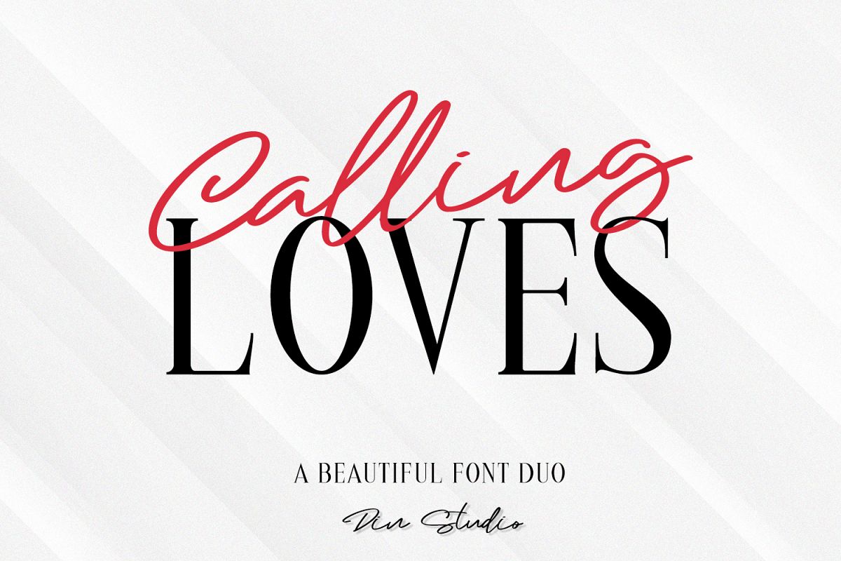 Calling Loves - Font Duo example image 1