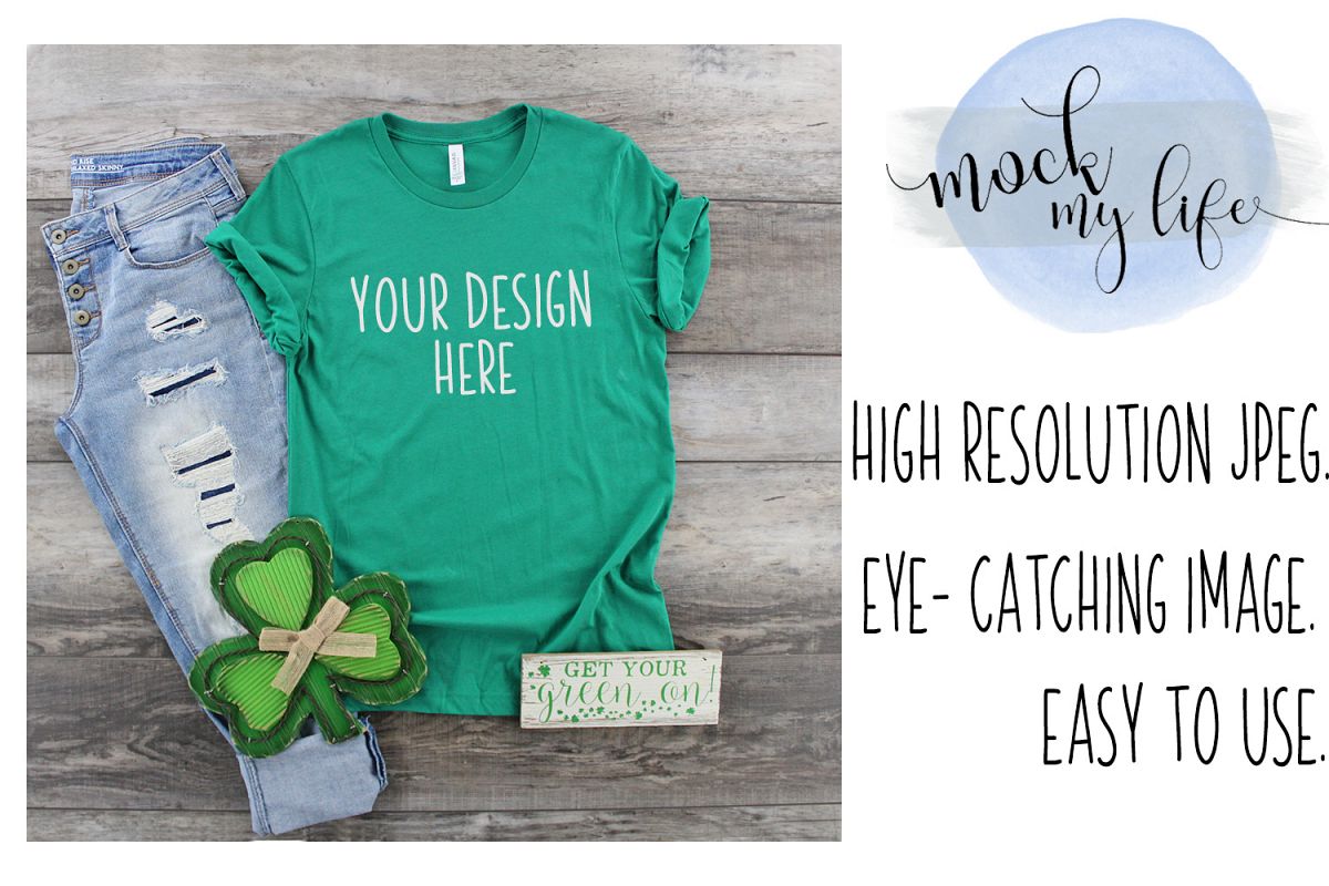 Bella Canvas Mockup / Plain Shirt Mock up example image 1