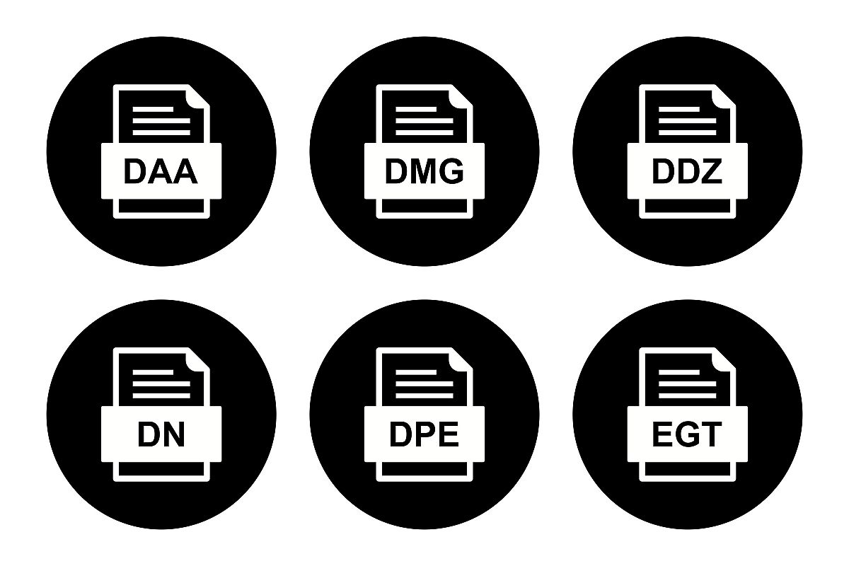 Set Of File Formats Icons example image 1
