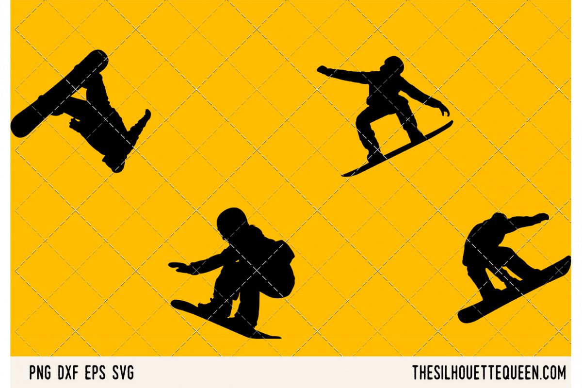 Snowboarding SVG example image 1