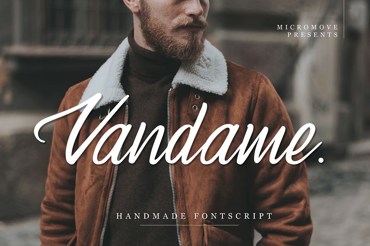 Vandame - Fontscript example image 1
