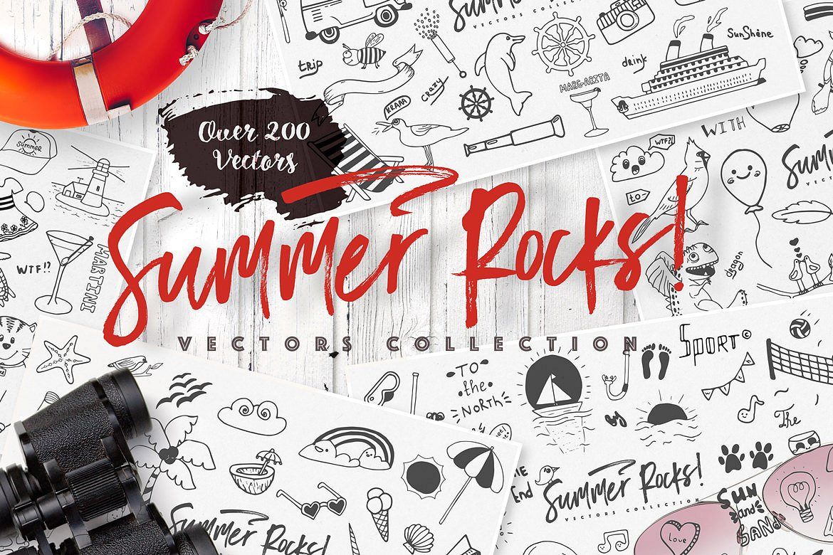 Summer Rocks! Vectors Collection example image 1