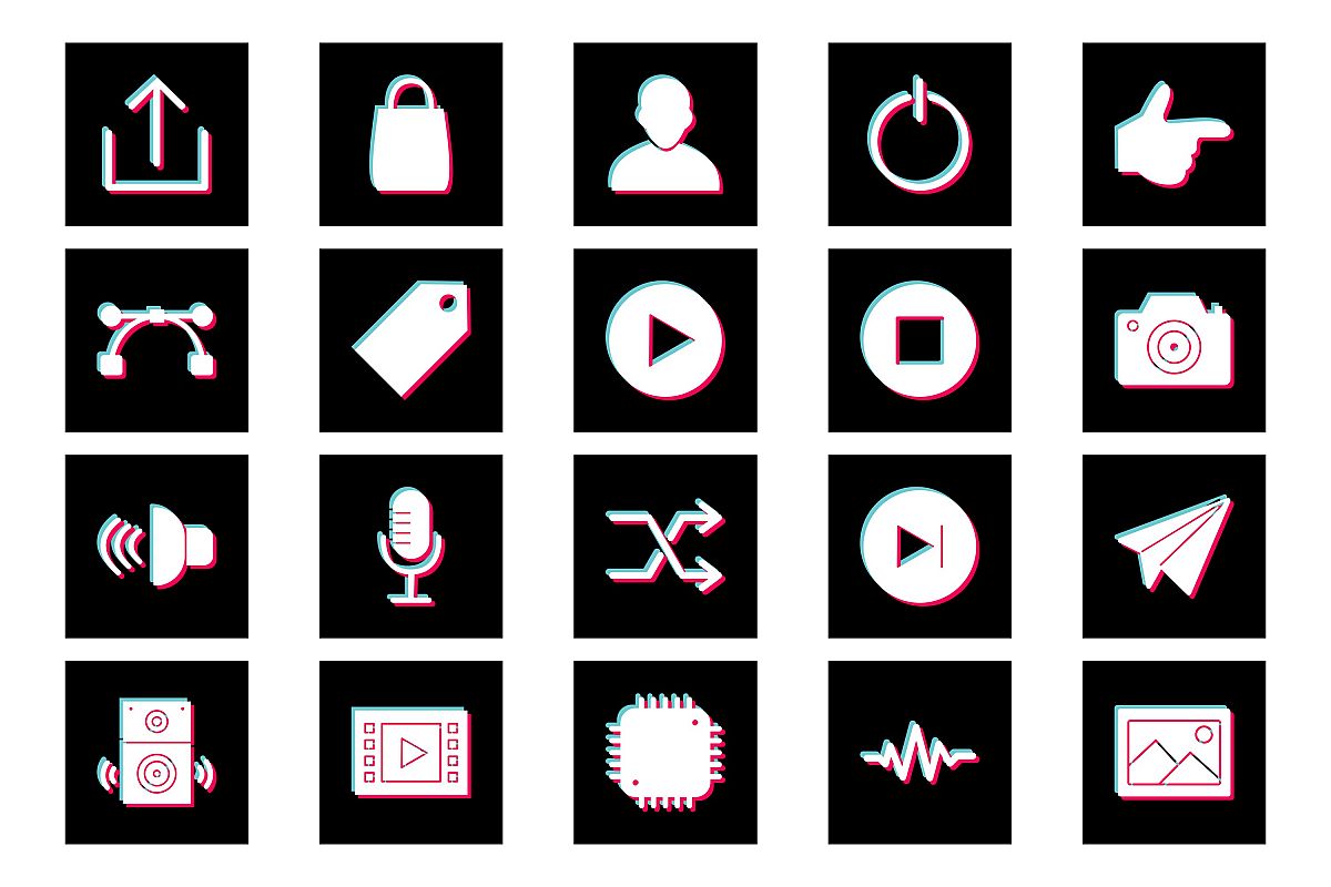 Set Of Multimedia Icons example image 1
