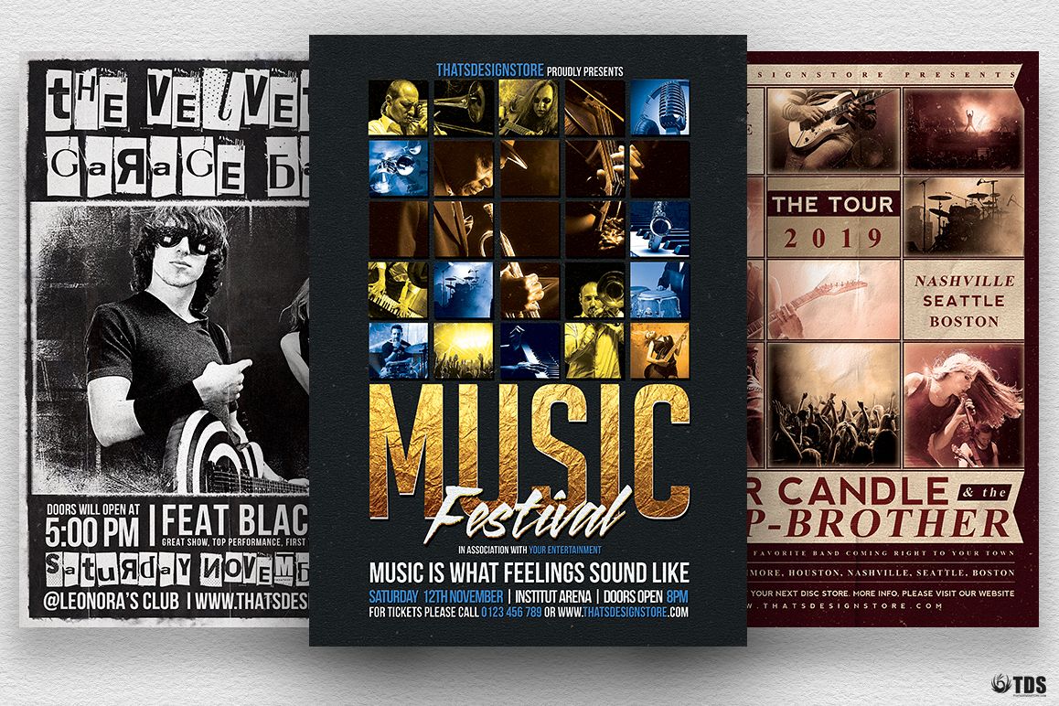 Live Band Flyer Bundle V2 example image 1