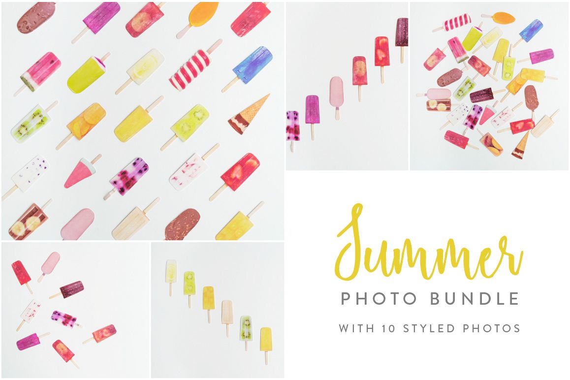 Summer Photo Bundle - Ice Lollies example image 1