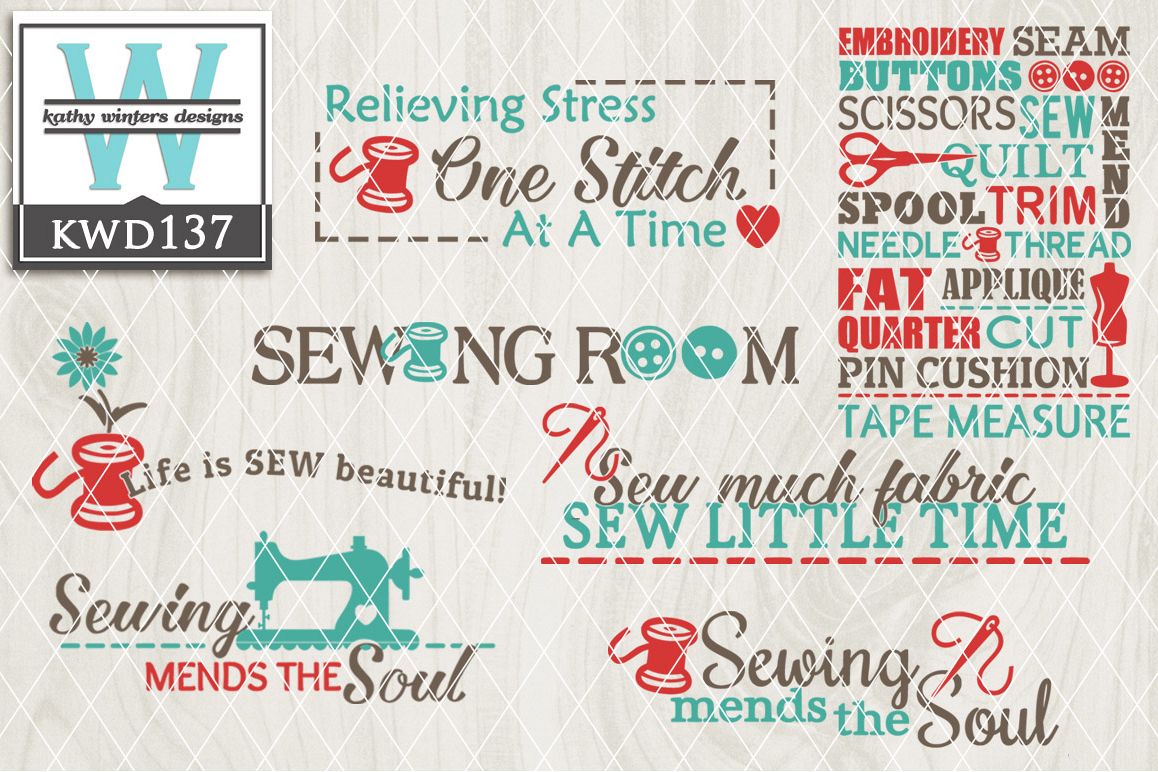Sewing Cutting File KWD137 example image 1