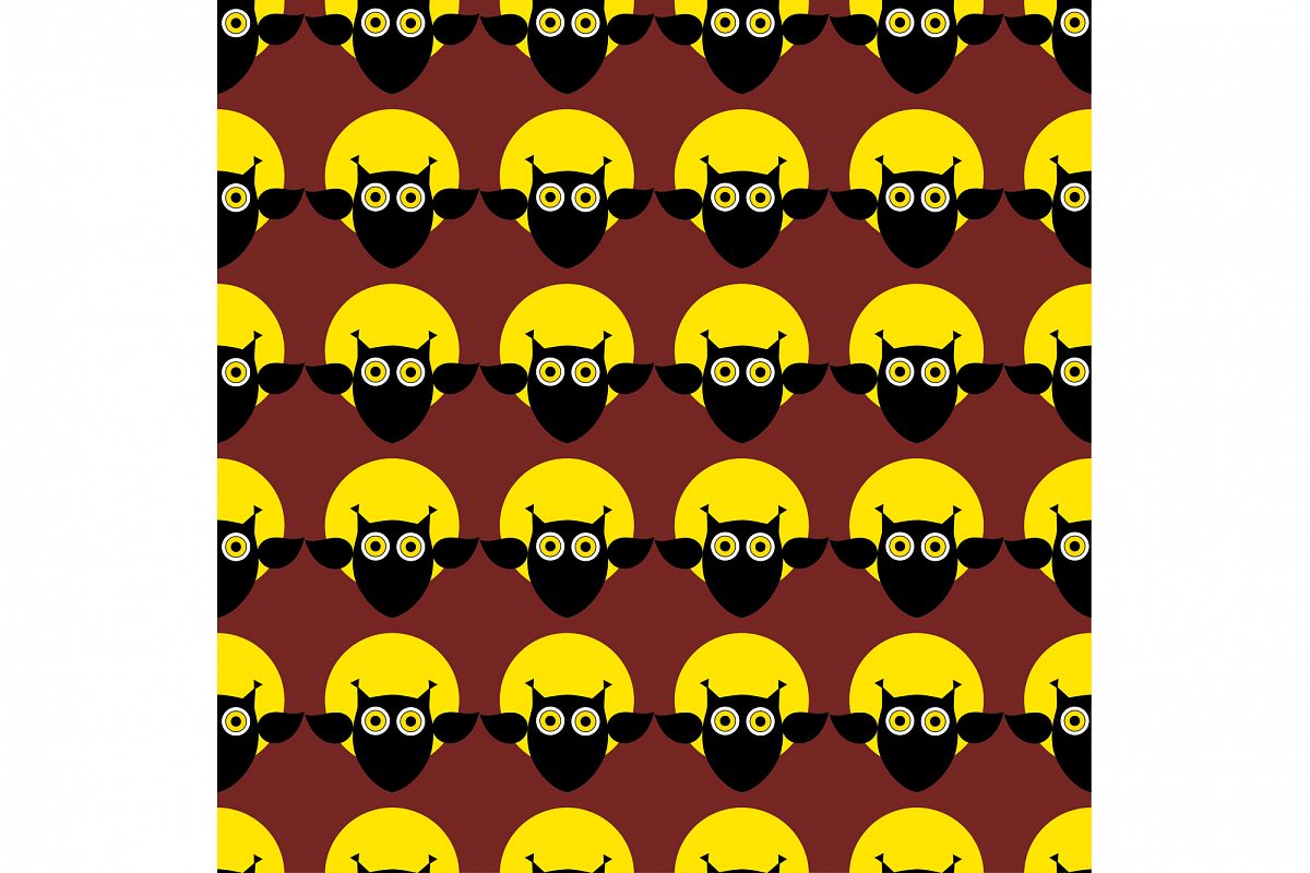 Seamless decorative vector background Happy Halloween. example image 1