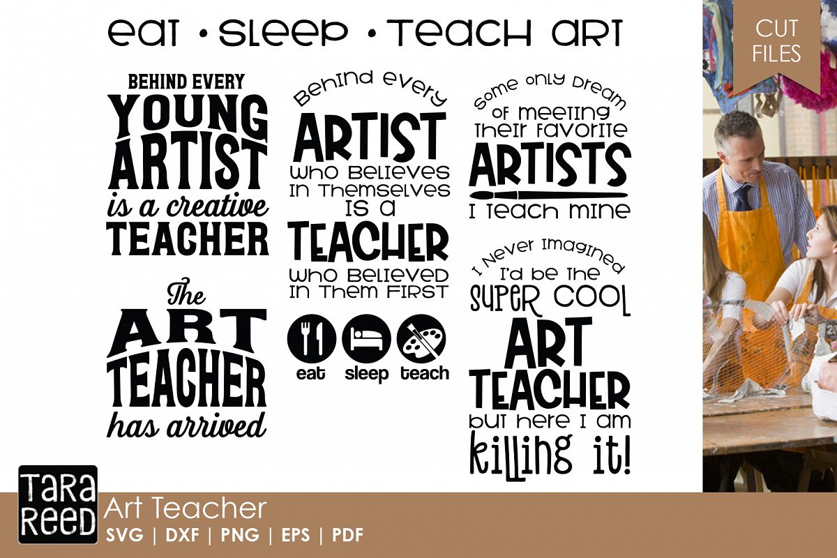 Download Art Teacher - Art SVG & Cut Files for Crafters