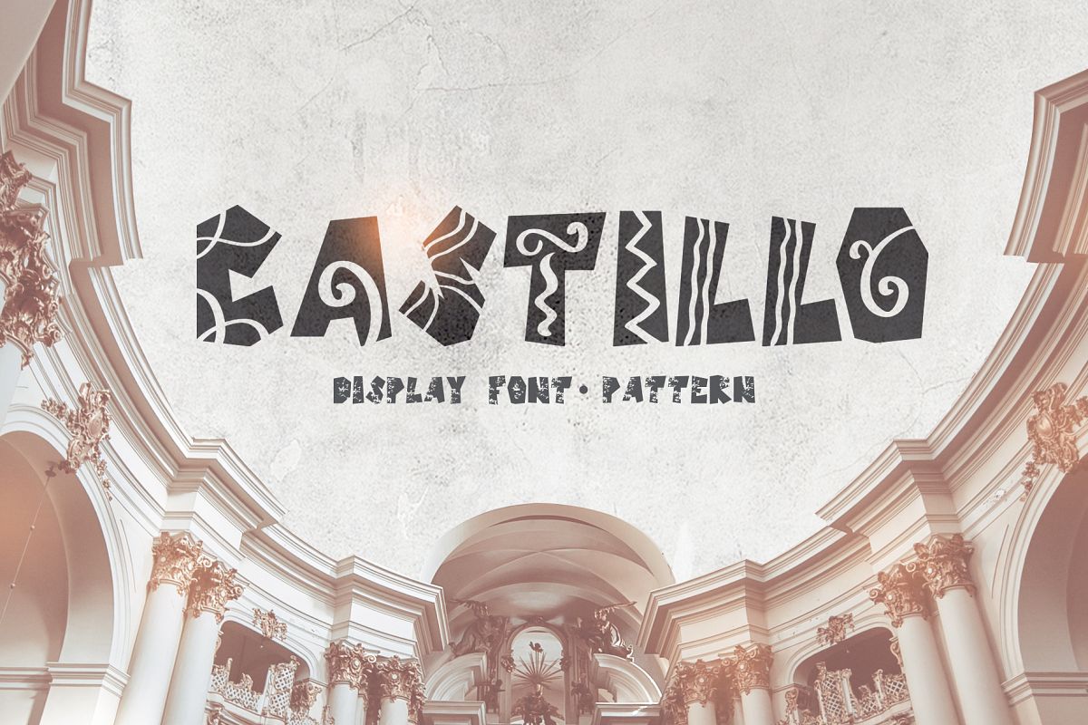 Castillo Scandinavian Font & Pattern example image 1