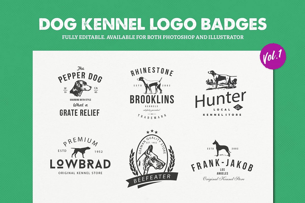 Dog Logos for Sale Vol.1 | Dog Logo Clothing Brand example image 1