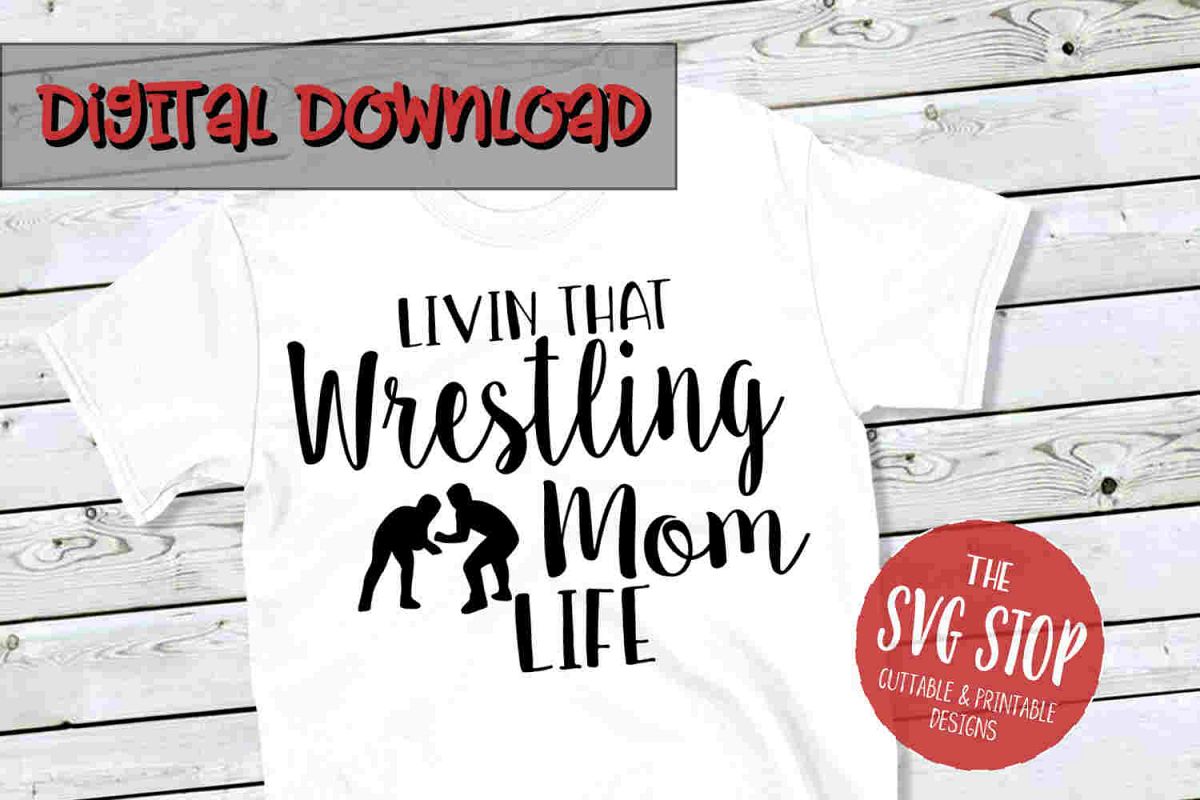 Wrestling Mom SVG -SVG, PNG, DXF example image 1