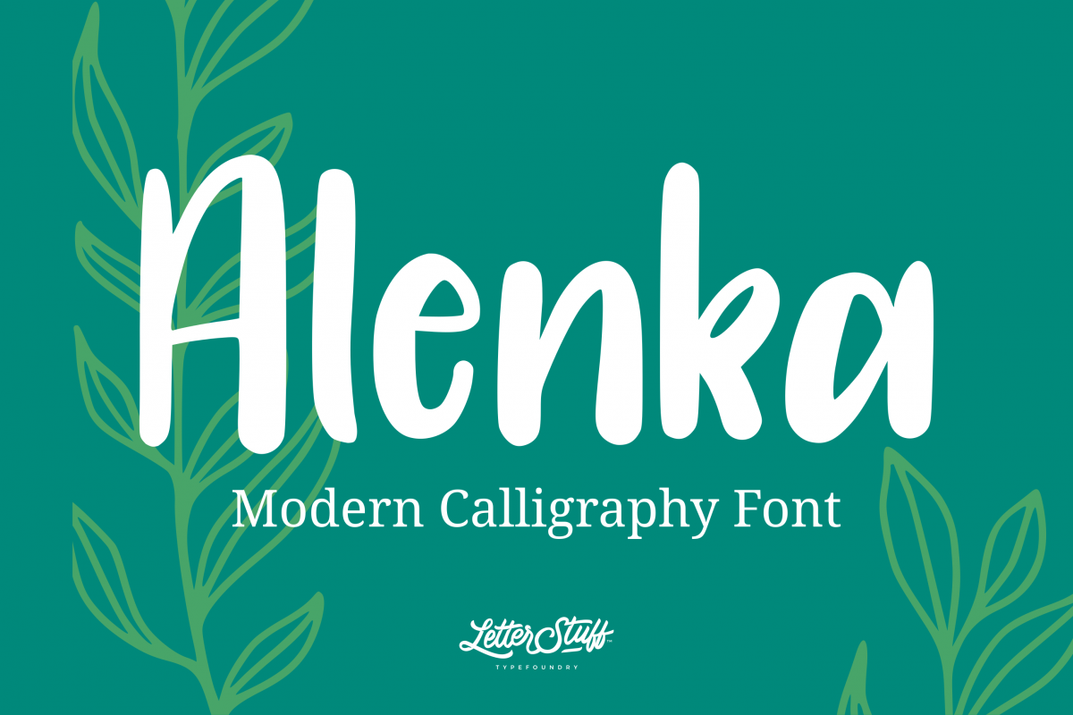 Alenka Handlettering Font example image 1