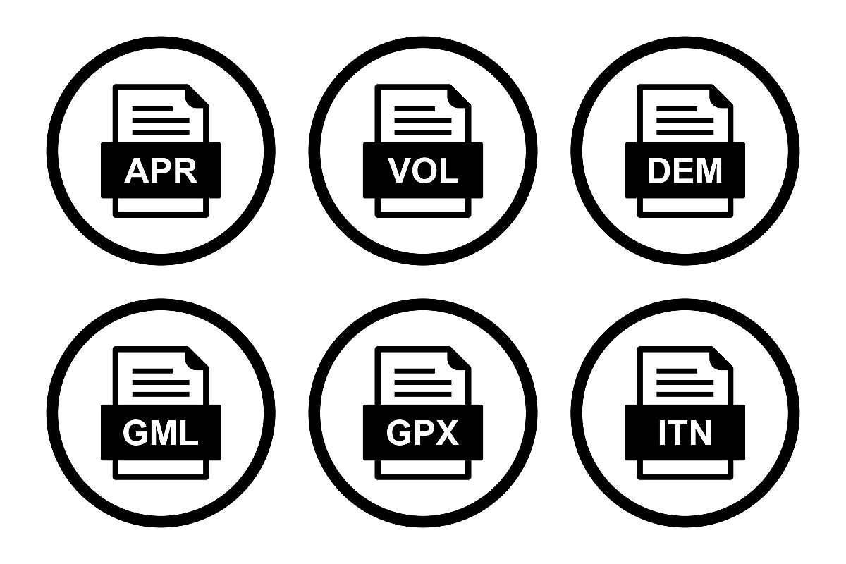 Set Of File Formats Icons example image 1