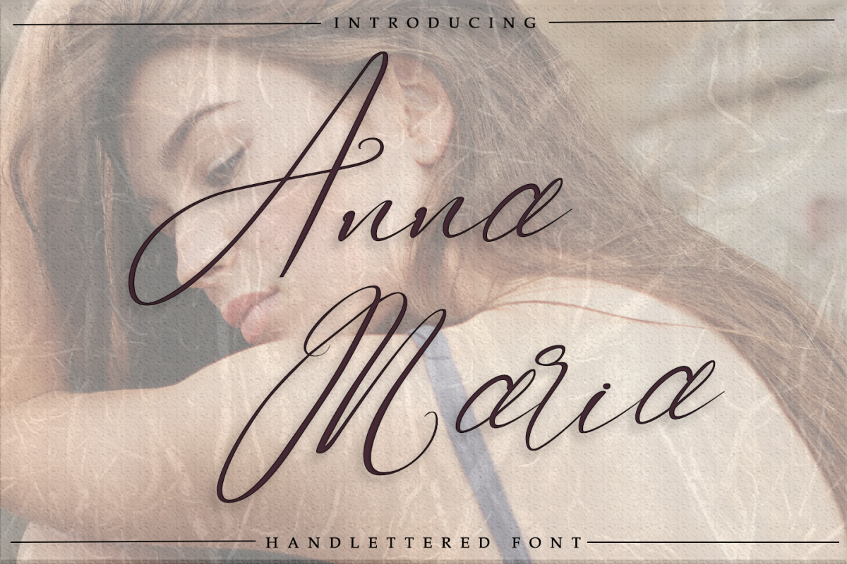Anna Maria - Handlettered font example image 1