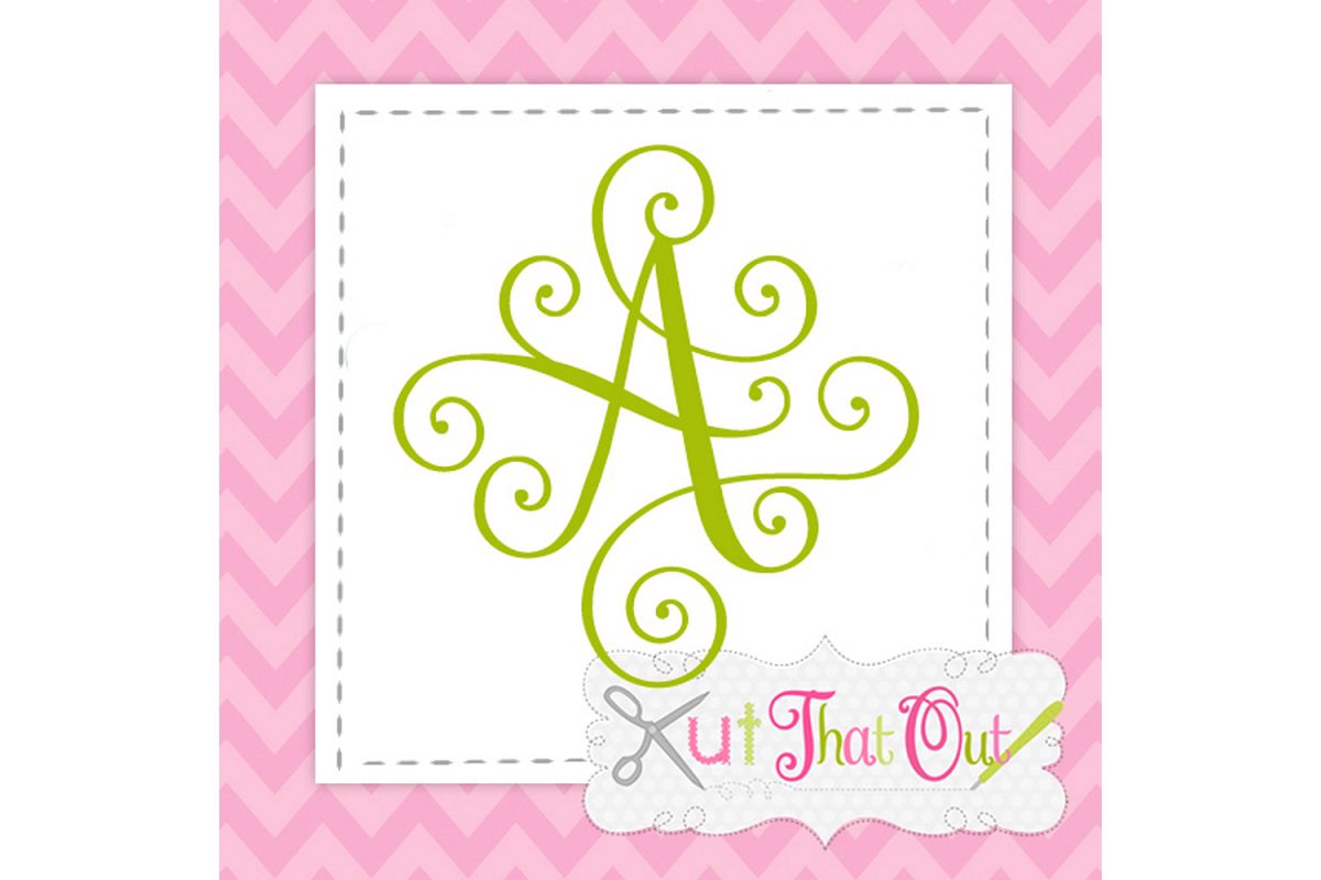 Download EXCLUSIVE Elegant Scroll Monogram Font SVG & DXF Cut File ...