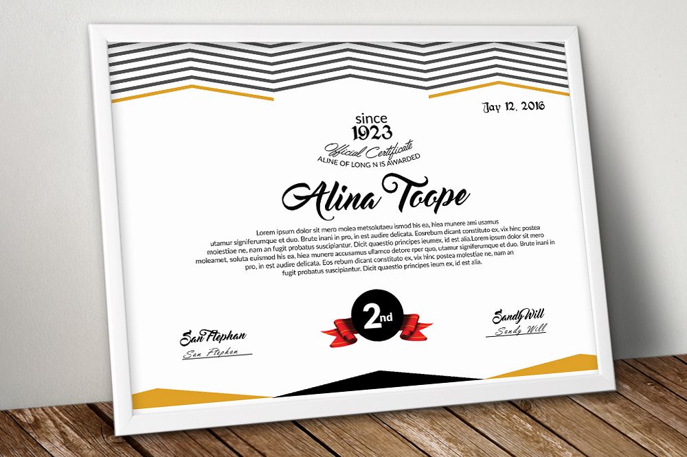 Company Certificate Template example image 1