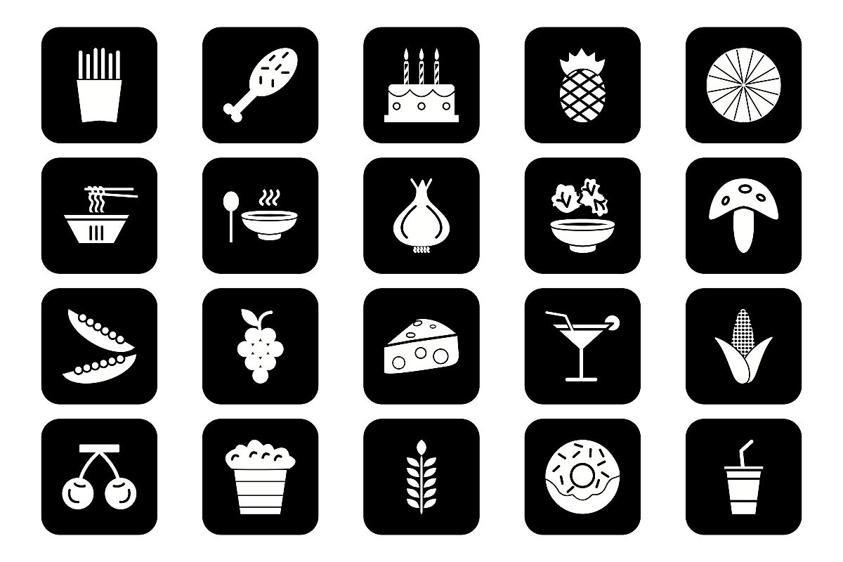 Set Of Food Icons example image 1