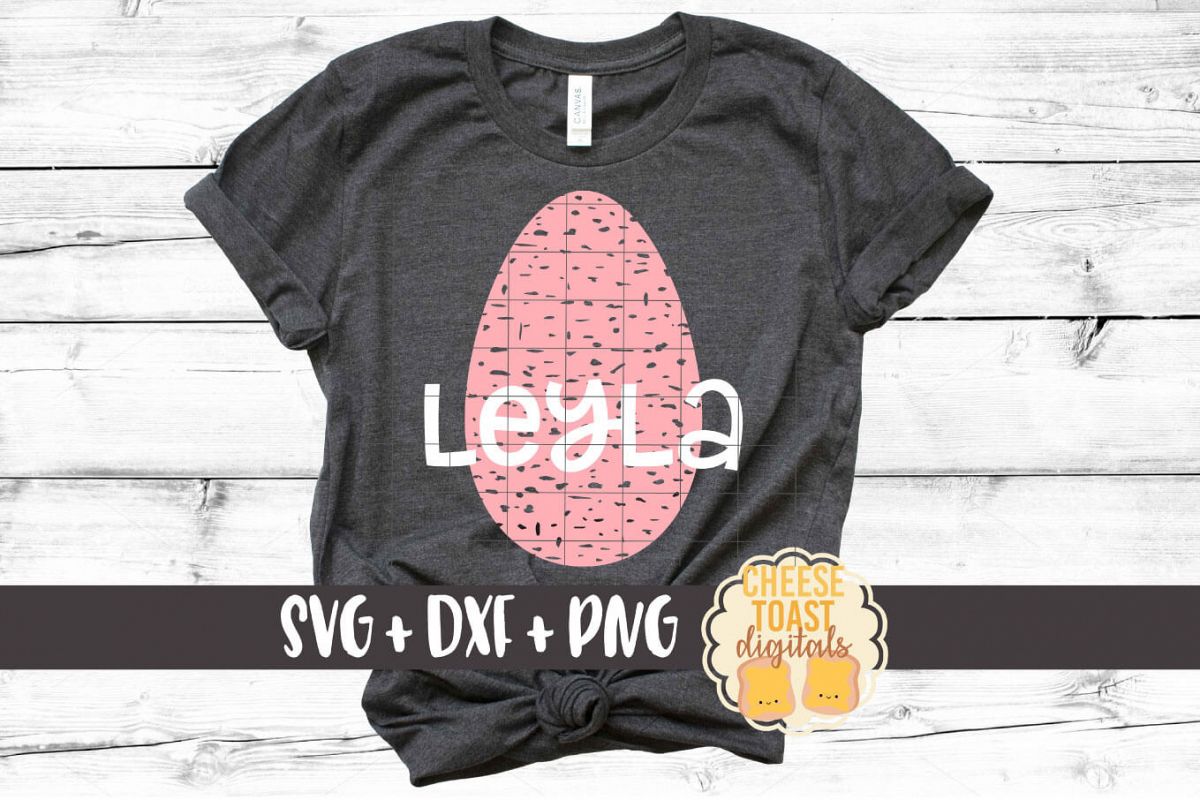 Easter Egg - Distressed - Easter SVG PNG DXF Cut Files example image 1
