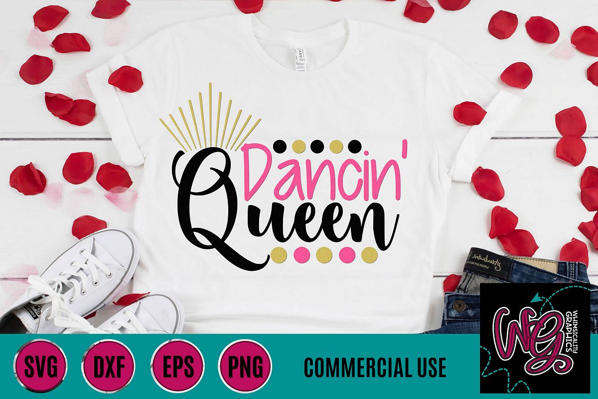 Dancin' Queen SVG DXF PNG EPS Commercial example image 1