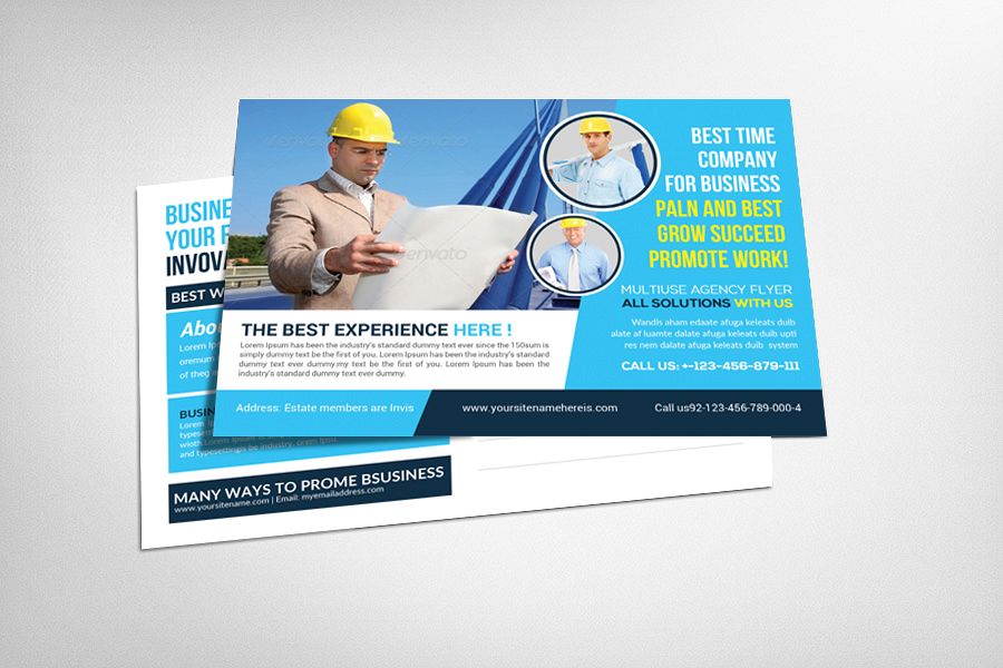Architecture Postcard Template example image 1