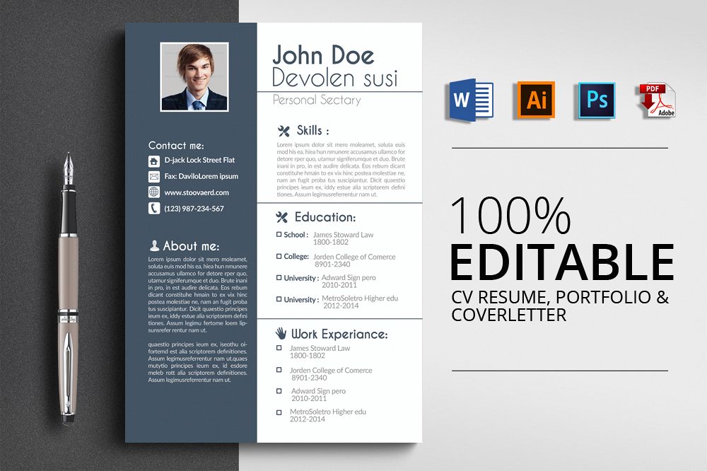 Cv Resume Office Templates example image 1
