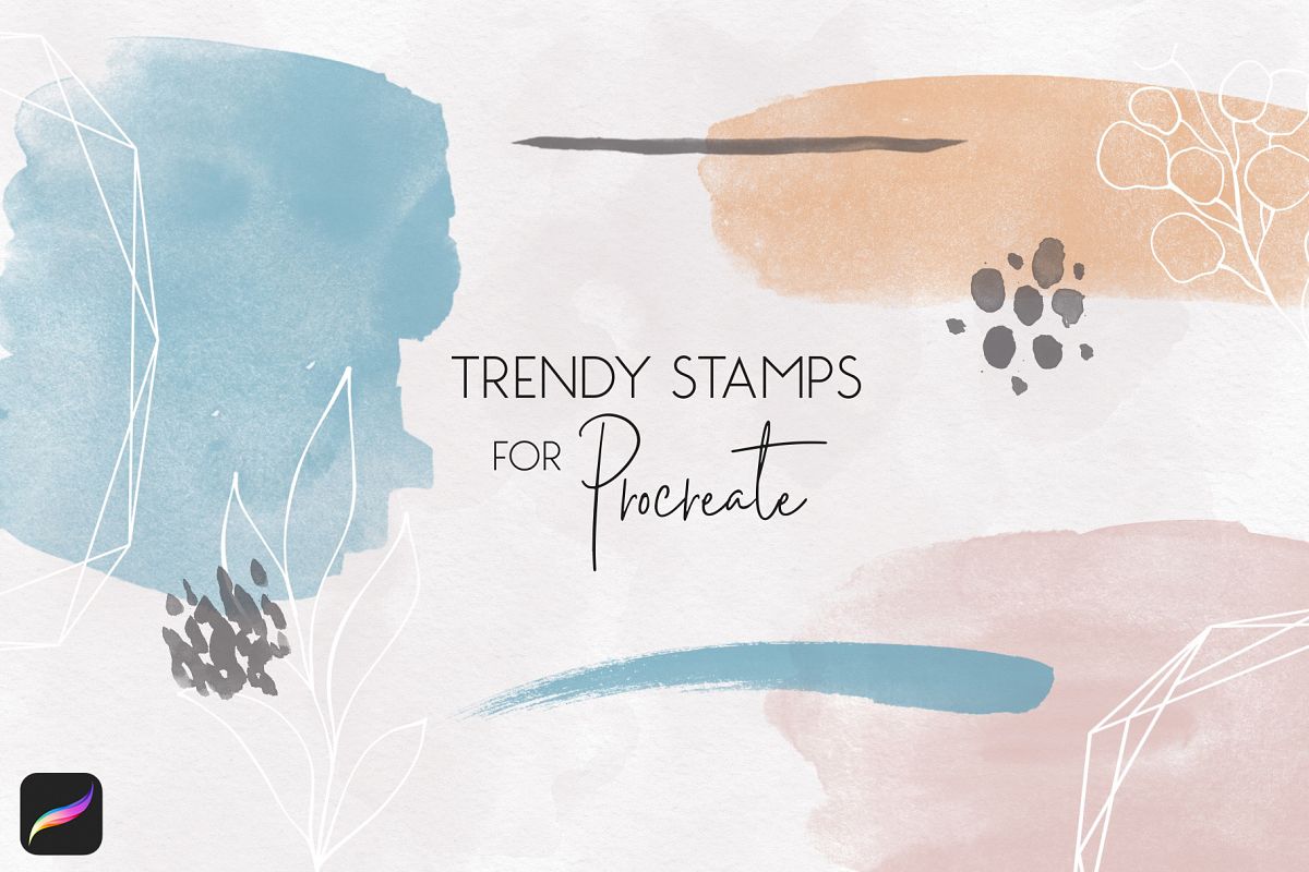 Trendy Stamps for Procreate example image 1