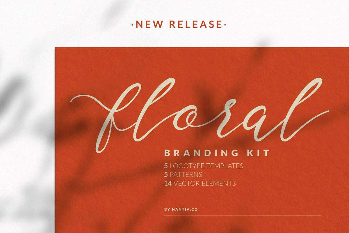 Floral Branding Kit - Logo Template example image 1