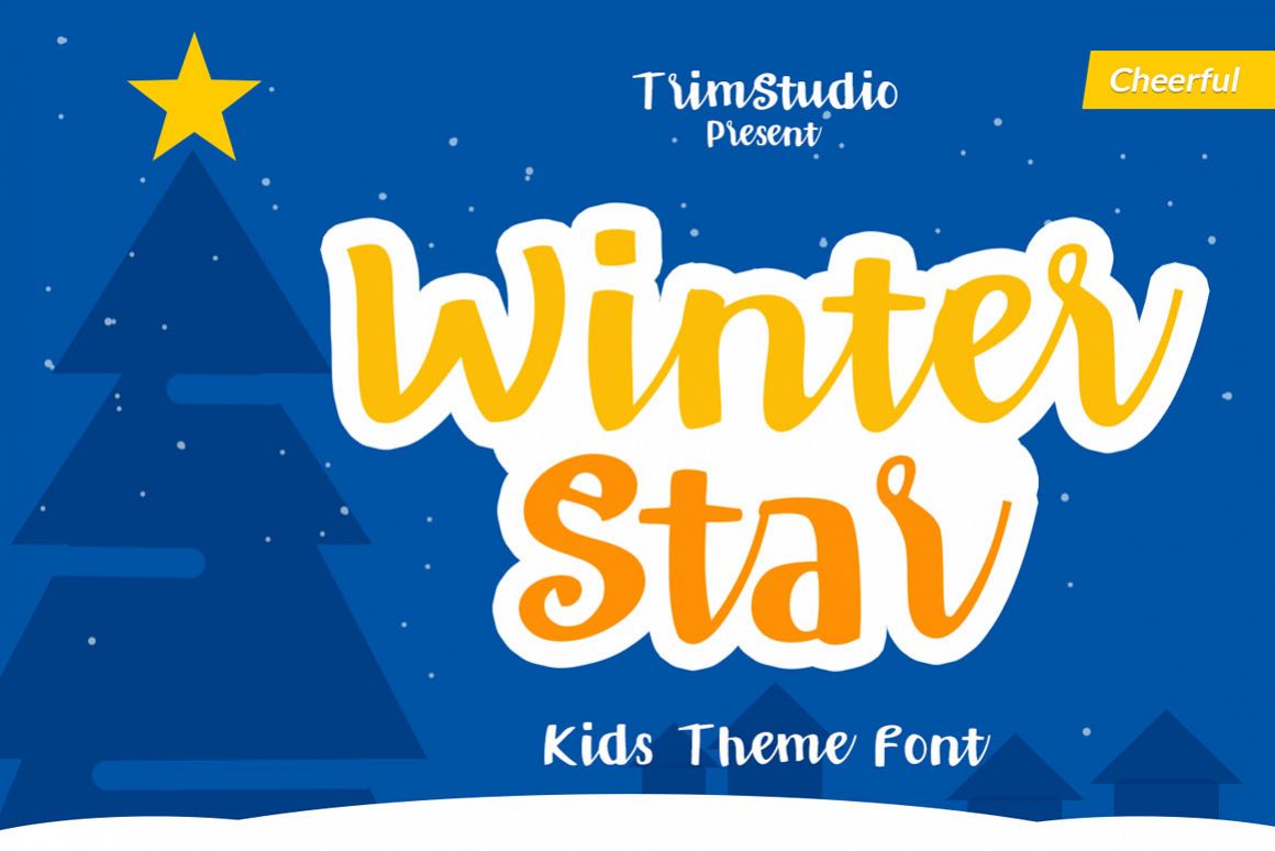 Winter Star - Playful Handwritten Font example image 1