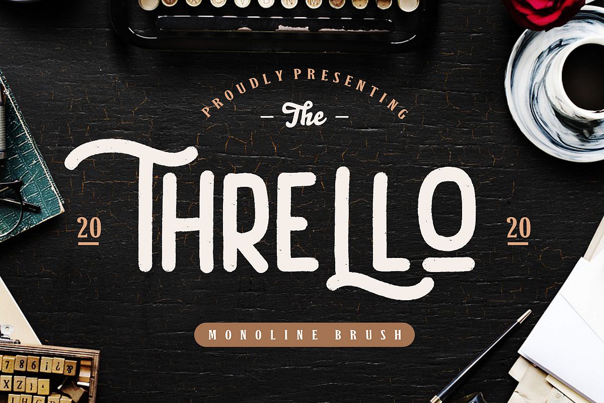 Thrello Monoline Brush example image 1