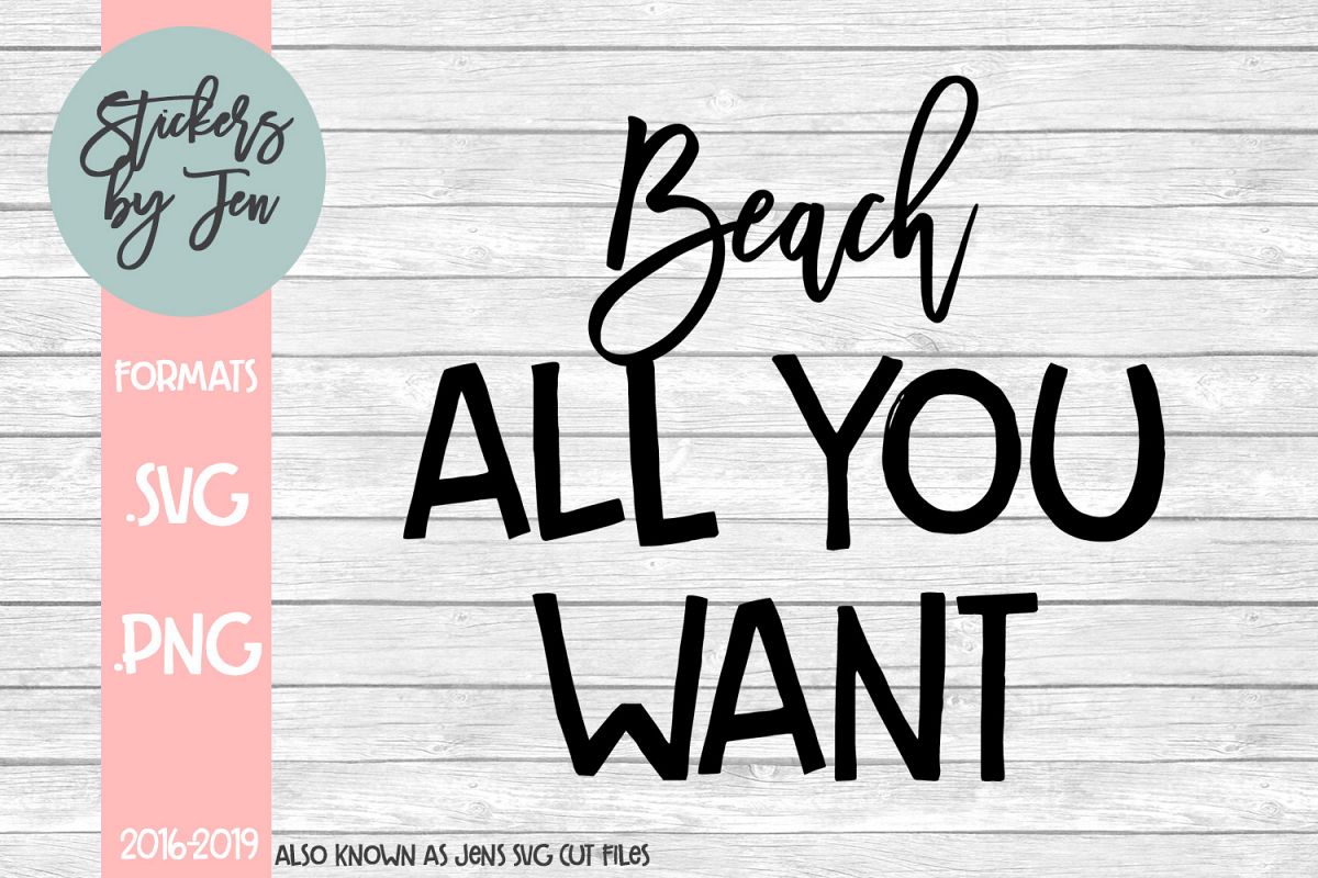 Beach All You Want SVG Cut File example image 1