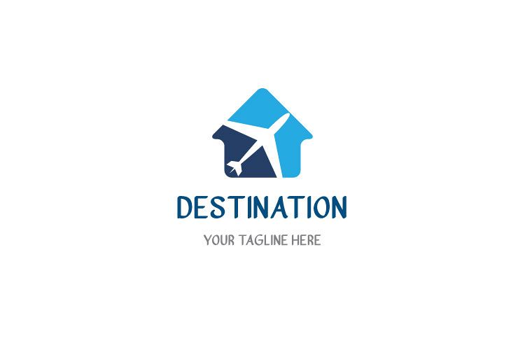 Travel Hut Shape Logo example image 1