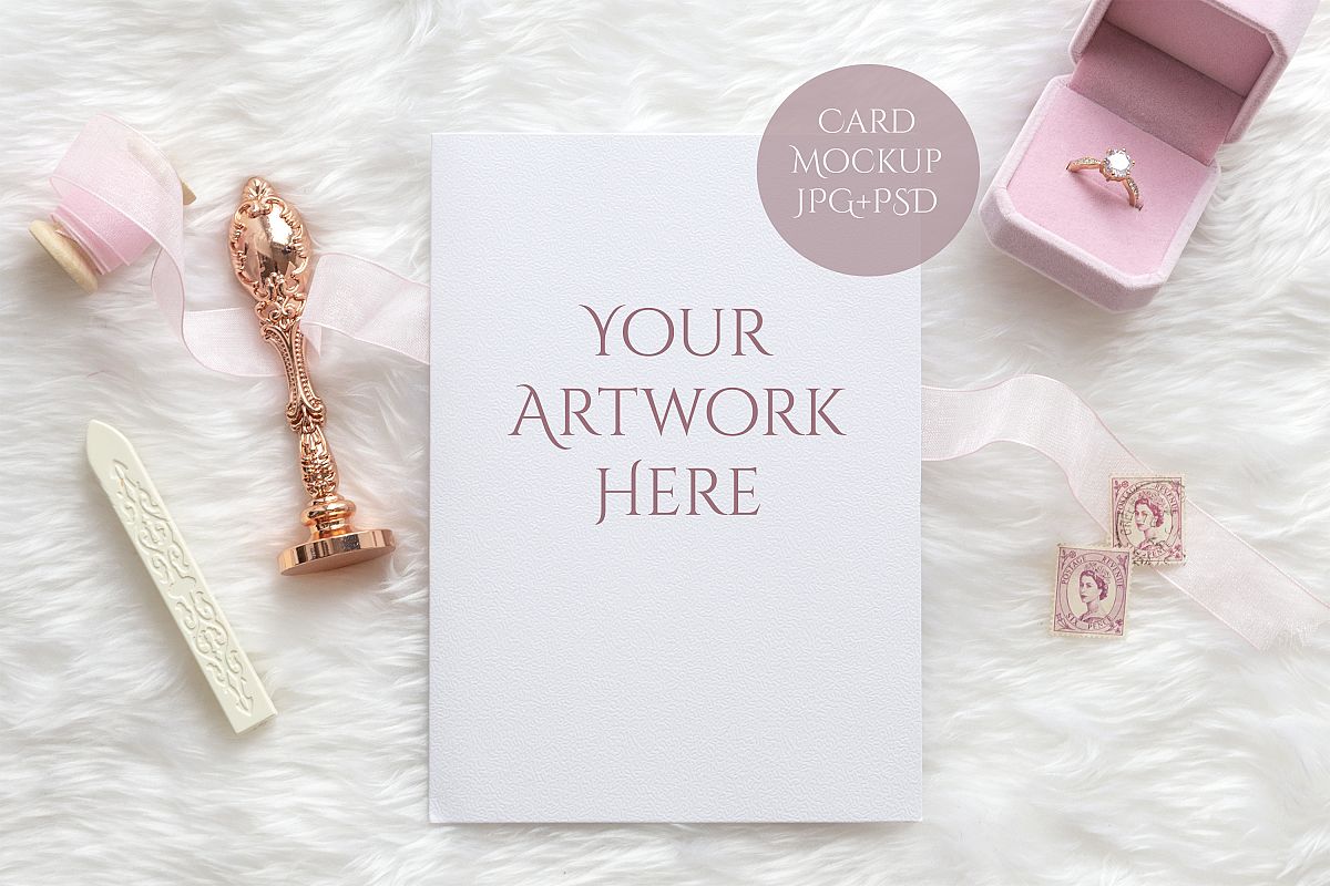Card Mockup PSD example image 1
