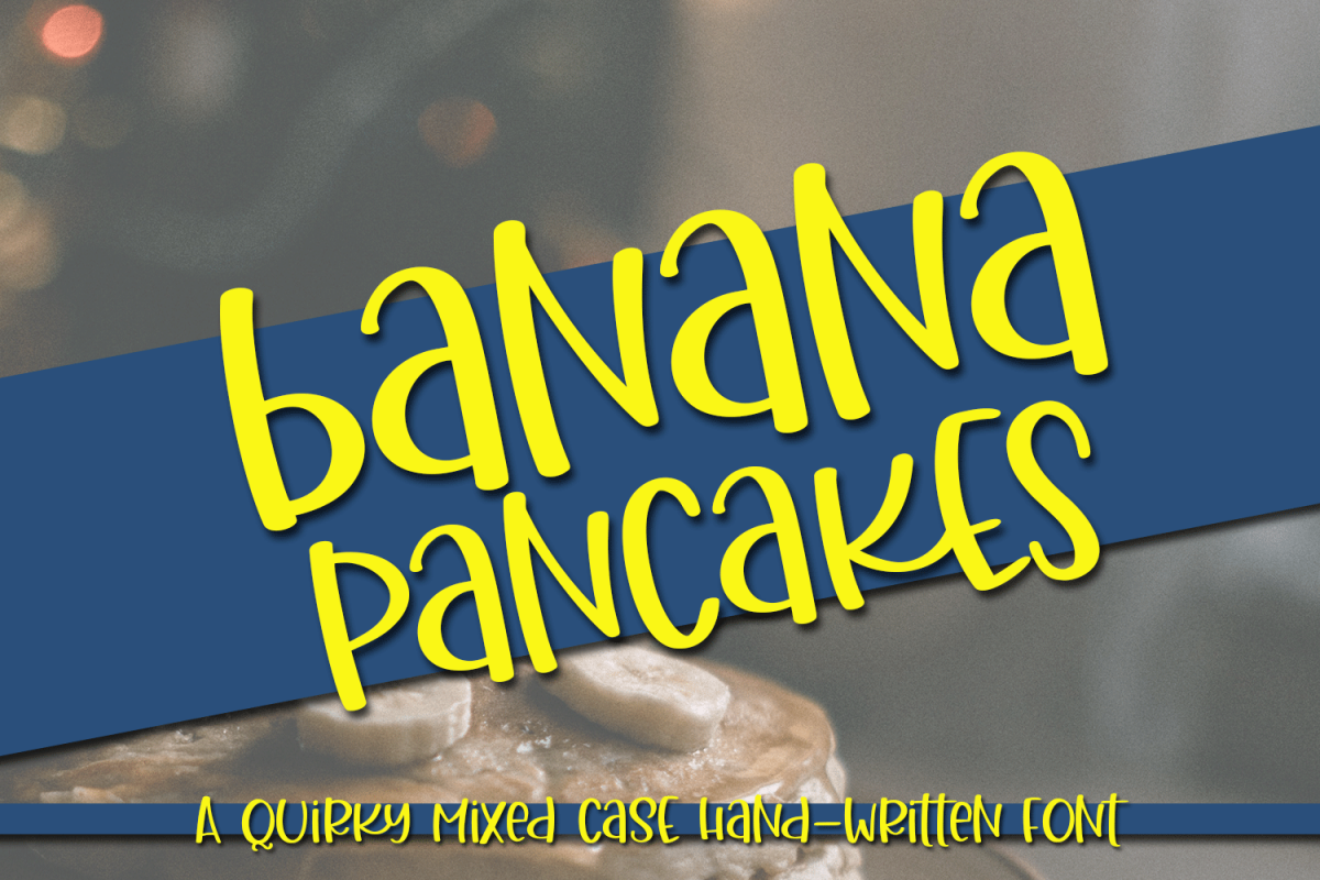 Banana Pancakes - A Quirky Mixed Case Handwritten Font example image 1